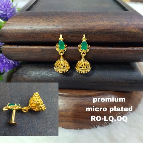 One  gram  gold  Earrings |one  gram gold   jewellery   jhumka   Earrings