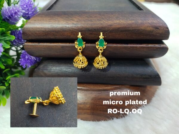 One  gram  gold  Earrings |one  gram gold   jewellery   jhumka   Earrings