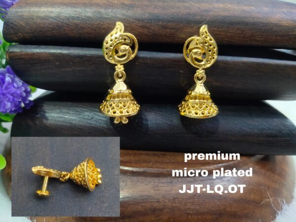 One  gram  gold  Earrings |one  gram gold   jewellery   jhumka   Earrings