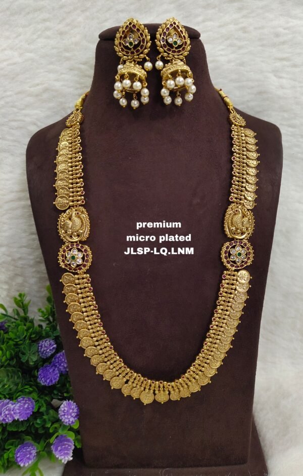One gram gold Jewellery - South Indian Jewellery - One gram gold Antique Necklaces