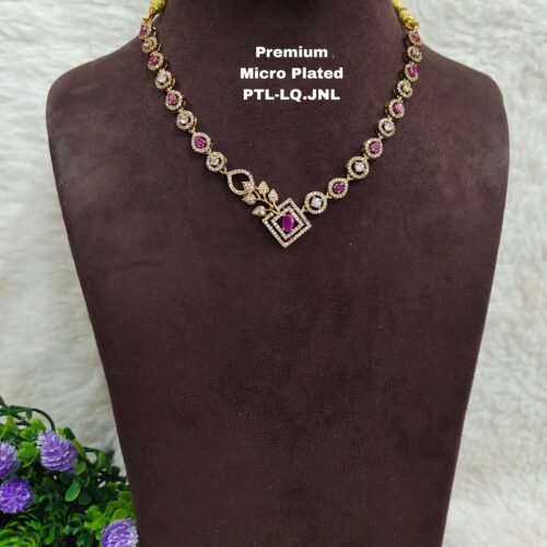 one gram gold jewellery | One gram gold Necklace