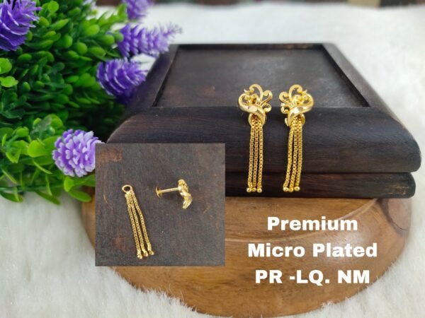 One gram gold  earrings |one gram gold  jewellery |  stud earrings