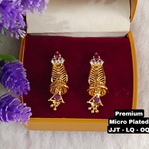 One  gram  gold  Earrings | one  gram gold  jewellery  Jhumka  Earrings