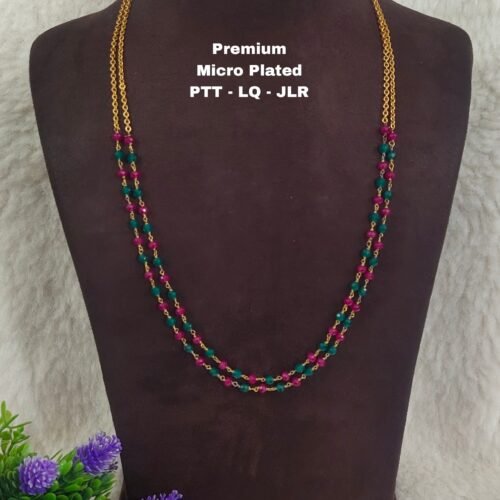 One gram gold  chetan beads chains  one gram gold pearls chains