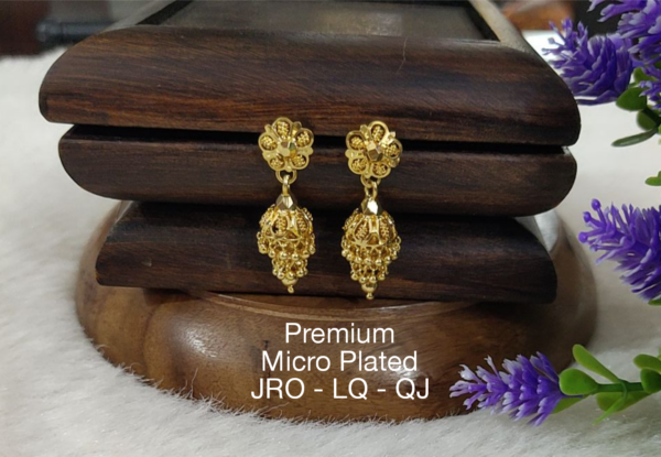 One gram gold Jewellery - One gram gold Earrings - Jhumka earrings.
