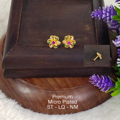 One gram gold Earrings | one gram gold jewellery | Studs Earrings