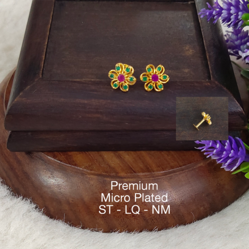 One gram gold Earrings | one gram gold jewellery | Studs Earrings