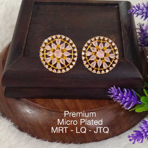 One gram gold Earrings | One gram gold Jewellery  | Stud Earrings