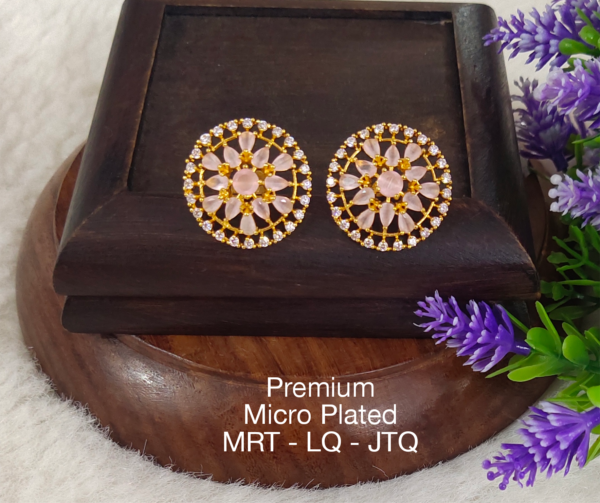 One gram gold Earrings | One gram gold Jewellery  | Stud Earrings