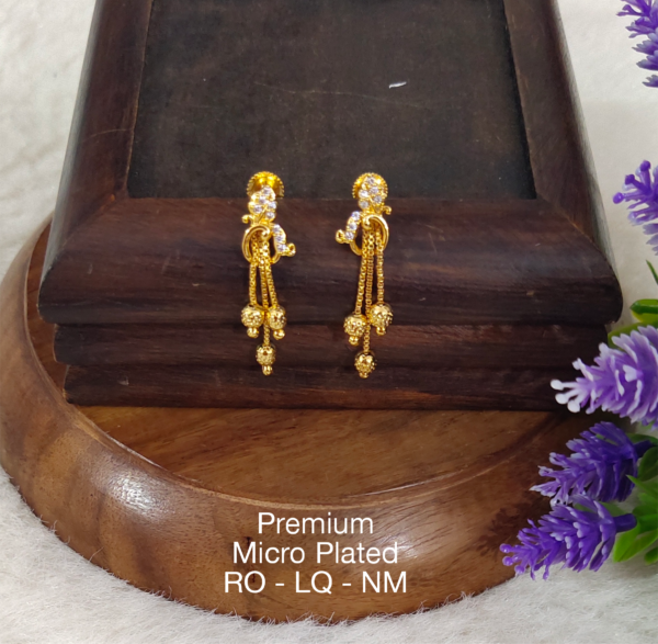 One  gram  gold  Earrings | one  gram  gold   jewellery   Chandbali  Earrings
