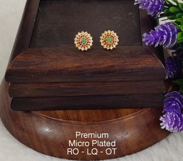 One gram gold Earrings | one gram gold jewellery | Studs Earrings