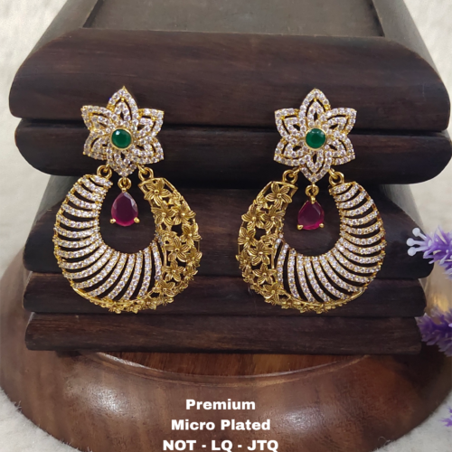 One  gram  gold  Earrings |one gram gold  jewellery  Chandbali  Earrings