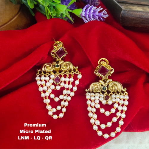 One  gram  gold  Earrings |one gram gold  jewellery  Chandbali  Earrings