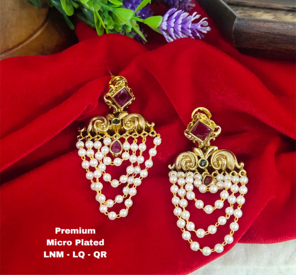 One  gram  gold  Earrings |one gram gold  jewellery  Chandbali  Earrings