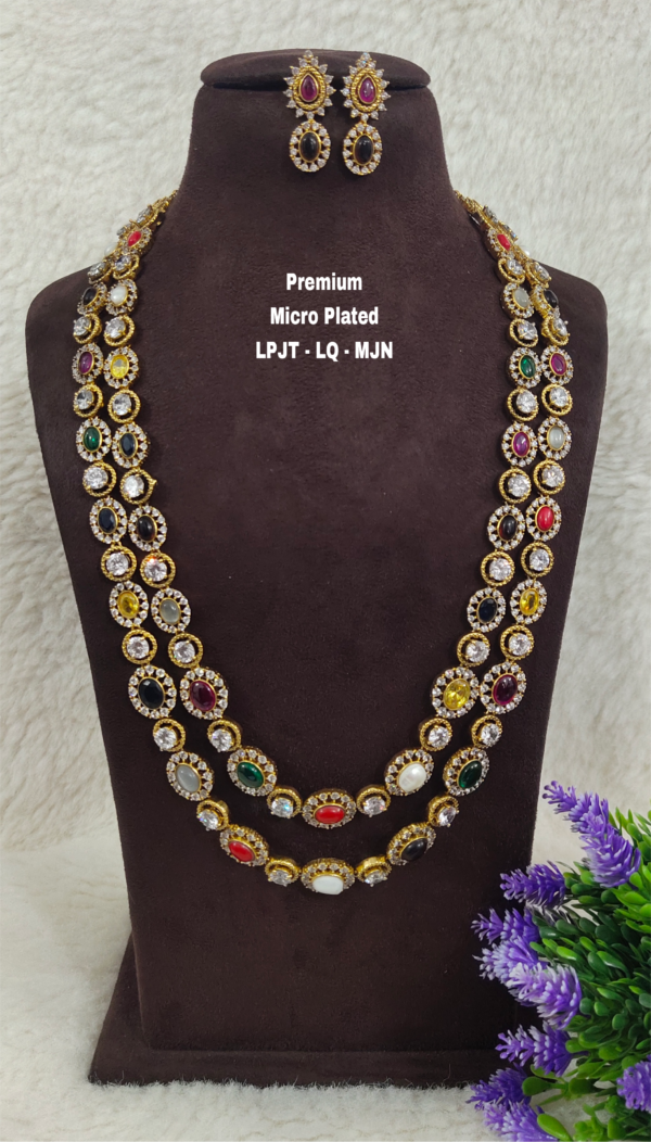 One gram gold Jewellery - South Indian Jewellery - One gram gold  Antique Necklaces