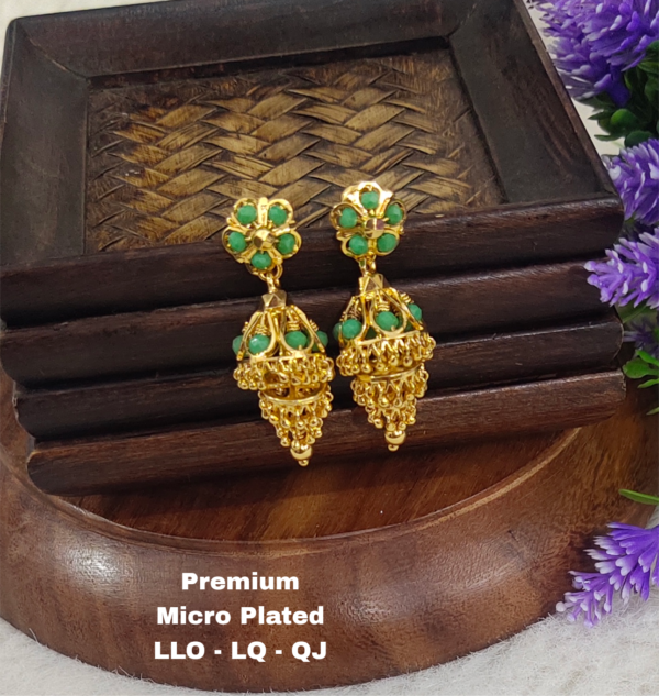 One gram gold earrings... One gram gold jumka. Earrings... Butta kammalu