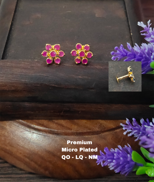 One  gram  gold  Earrings | one  gram  gold   jewellery   Studs  Earrings