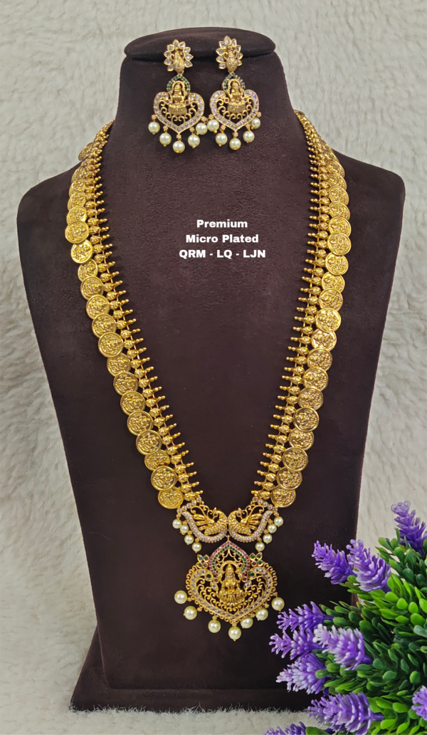 One gram gold Jewellery - South Indian Jewellery - One gram gold Antique Necklaces
