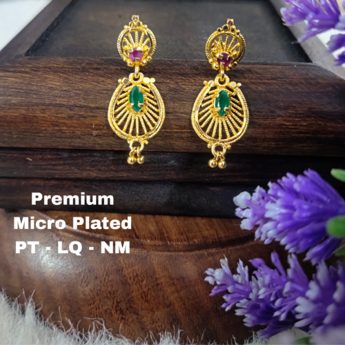 One  gram  gold  Earrings | one  gram  gold   jewellery   Chandbali  Earrings