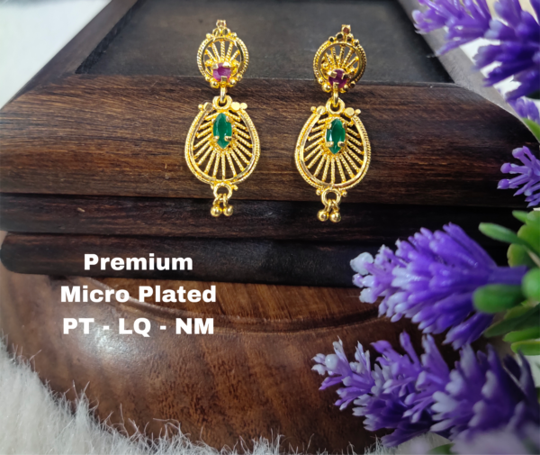 One  gram  gold  Earrings | one  gram  gold   jewellery   Chandbali  Earrings