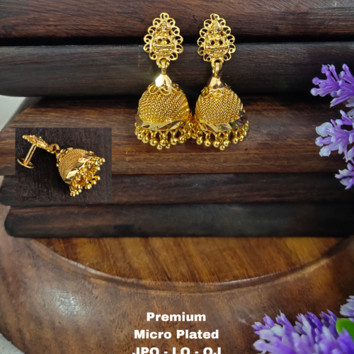 One gram gold Jewellery - One gram gold Earrings - Jhumka earrings