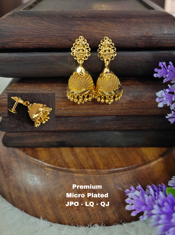 One gram gold Jewellery - One gram gold Earrings - Jhumka earrings