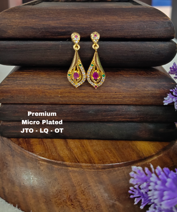 One  gram  gold  Earrings | one  gram  gold   jewellery   Chandbali  Earrings
