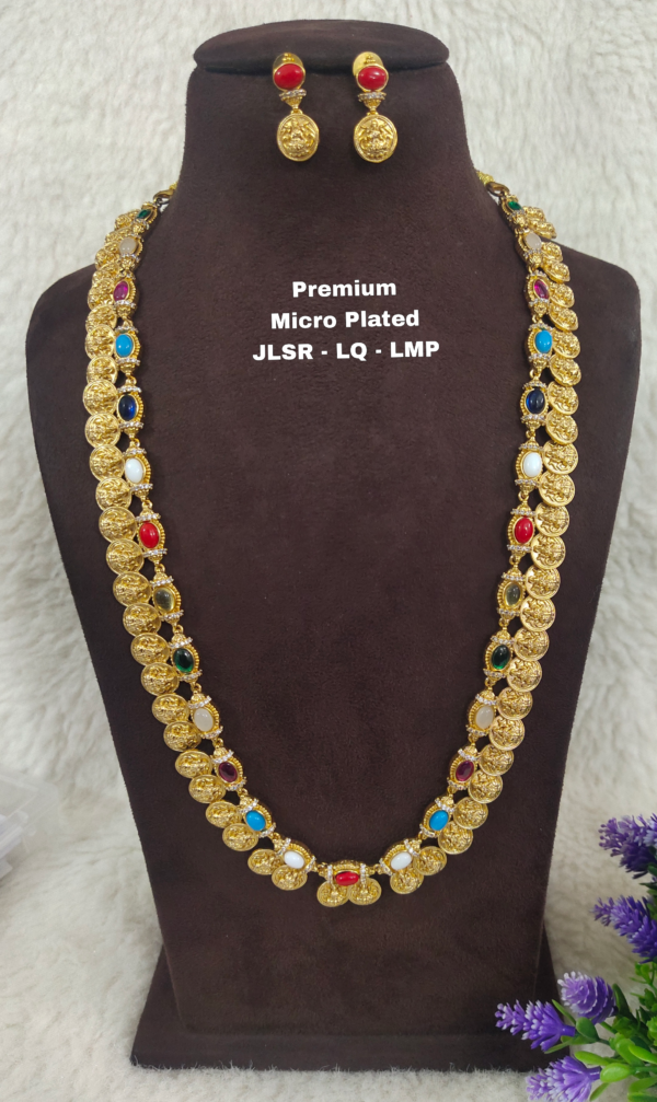 One gram gold Jewellery - South Indian Jewellery - One gram gold Antique Necklaces