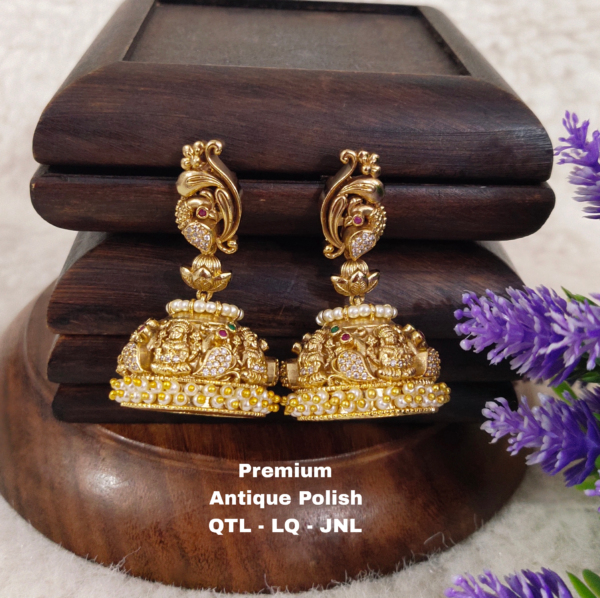 One  gram  gold  Earrings |one gram gold  jewellery   jumka  Earrings