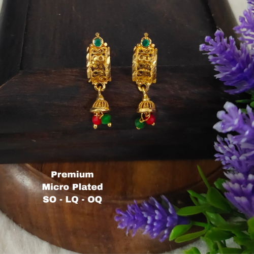 One  gram  gold  Earrings | one  gram  gold   jewellery   Jhumka  Earrings
