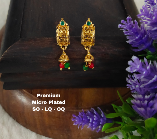 One  gram  gold  Earrings | one  gram  gold   jewellery   Jhumka  Earrings