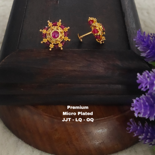 One gram gold  earreengs |one gram gold  jewellerystud earreengs