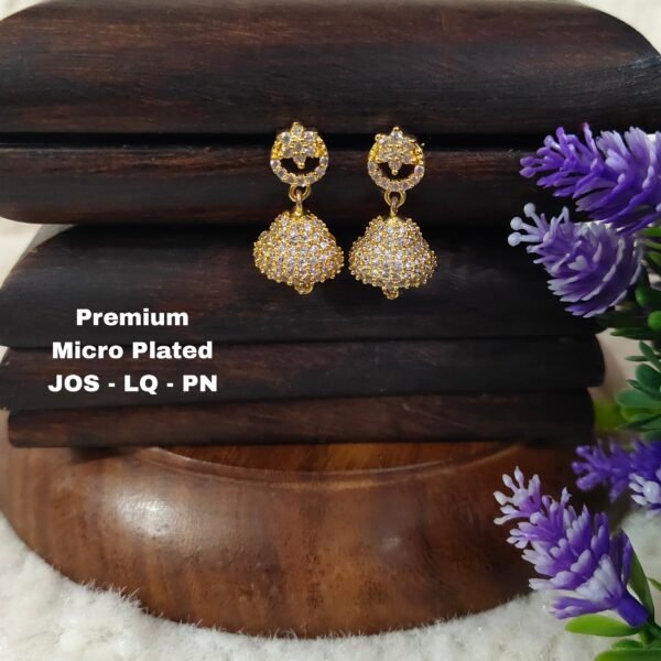 Picsart_25-09-09_18-05-09-013 One gram gold Jewellery - One gram gold Earrings - Jhumka earrings.