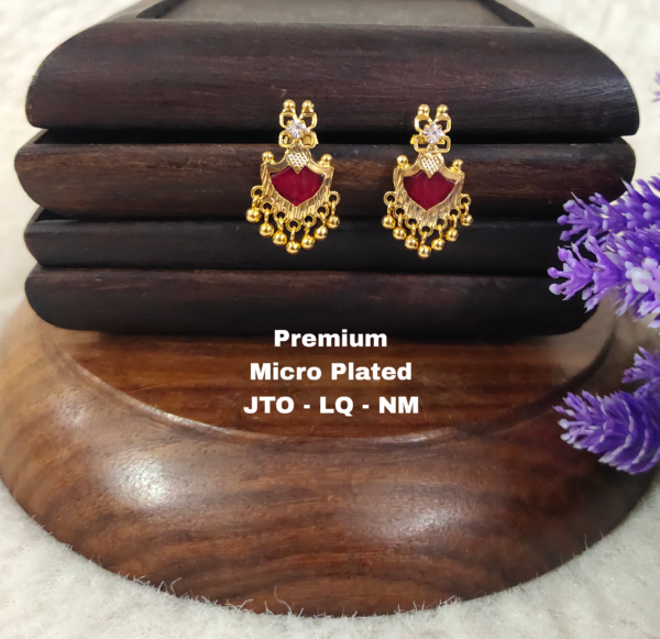 One  gram  gold  Earrings | one  gram  gold   jewellery   Chandbali  Earrings