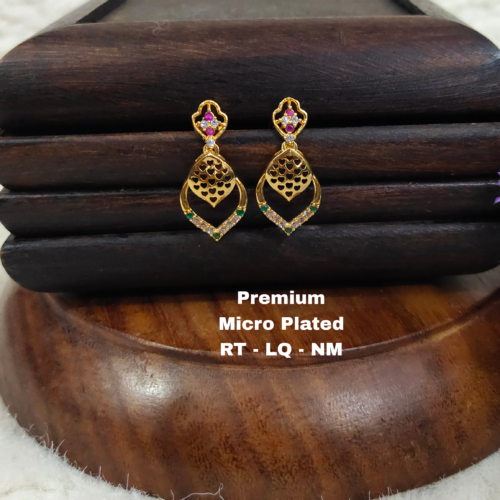 One  gram  gold  Earrings | one  gram  gold   jewellery   Chandbali  Earrings