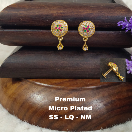 One gram gold Earrings | one gram gold  jewellery | Studs Earrings