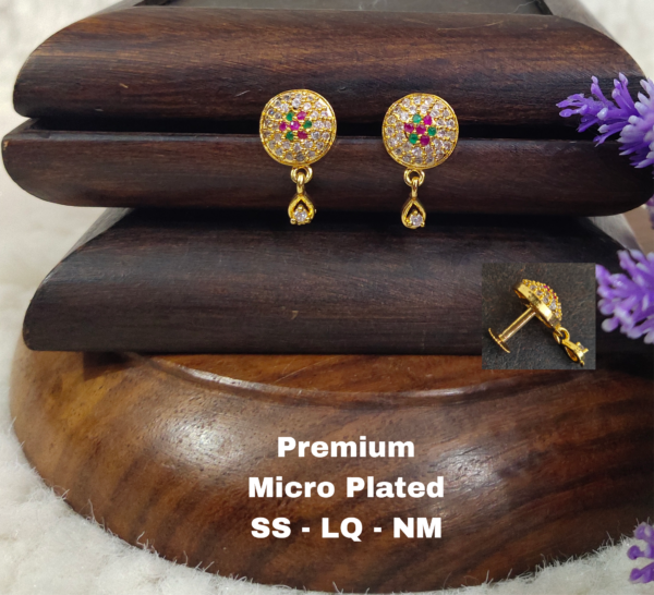 One gram gold Earrings | one gram gold  jewellery | Studs Earrings