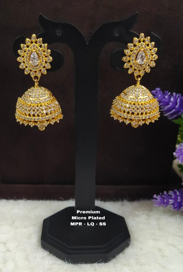 One gram gold Jewellery - One gram gold Earrings - Jhumka earrings