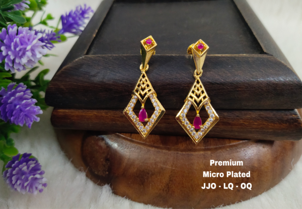 One  gram  gold  Earrings | one  gram  gold   jewellery   Chandbali  Earrings