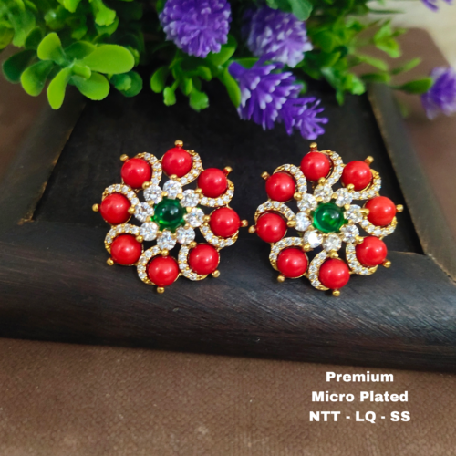 One gram gold  earreengs |one gram gold  jewellery earreengs stud