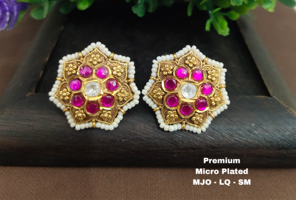One gram gold  earreengs |one gram gold  jewellerystud earreengs