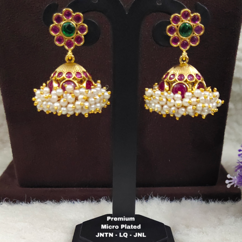 One gram gold Jewellery - One gram gold Earrings - Jhumka earrings