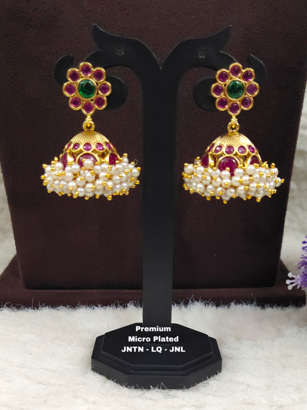One gram gold Jewellery - One gram gold Earrings - Jhumka earrings
