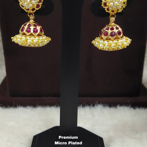 One gram gold Jewellery - One gram gold Earrings - Jhumka earrings