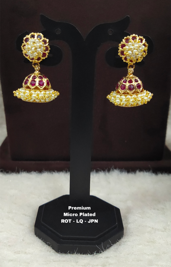 One gram gold Jewellery - One gram gold Earrings - Jhumka earrings