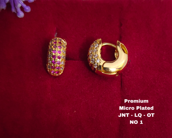 One  gram  gold  Earrings | one  gram gold  jewellery  Hoop  Earrings