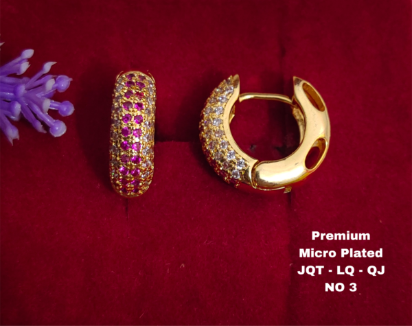 One  gram  gold  Earrings | one  gram gold  jewellery  Hoop  Earrings