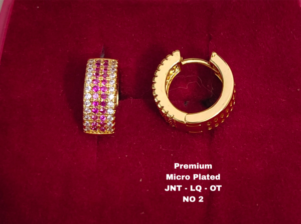 One  gram  gold  Earrings | one  gram gold  jewellery  Hoop  Earrings