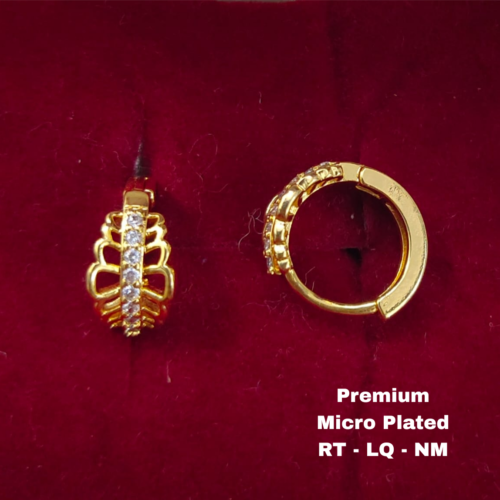 One  gram  gold  Earrings | one  gram gold  jewellery  Hoop  Earrings