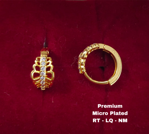 One  gram  gold  Earrings | one  gram gold  jewellery  Hoop  Earrings